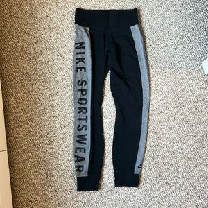 NIKE sports wear. Sweatpants material but fit tighter. Tight on ankle